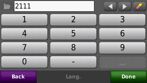 Zumo 660 numeric input